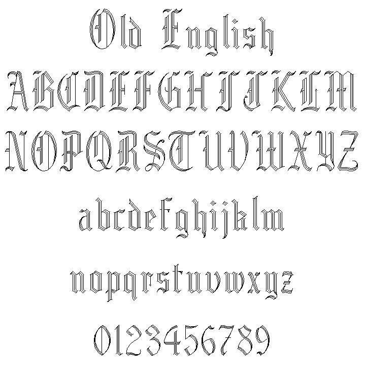 old english lettering tattoos. old english letters fonts.