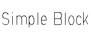 Simple Block Alphabet